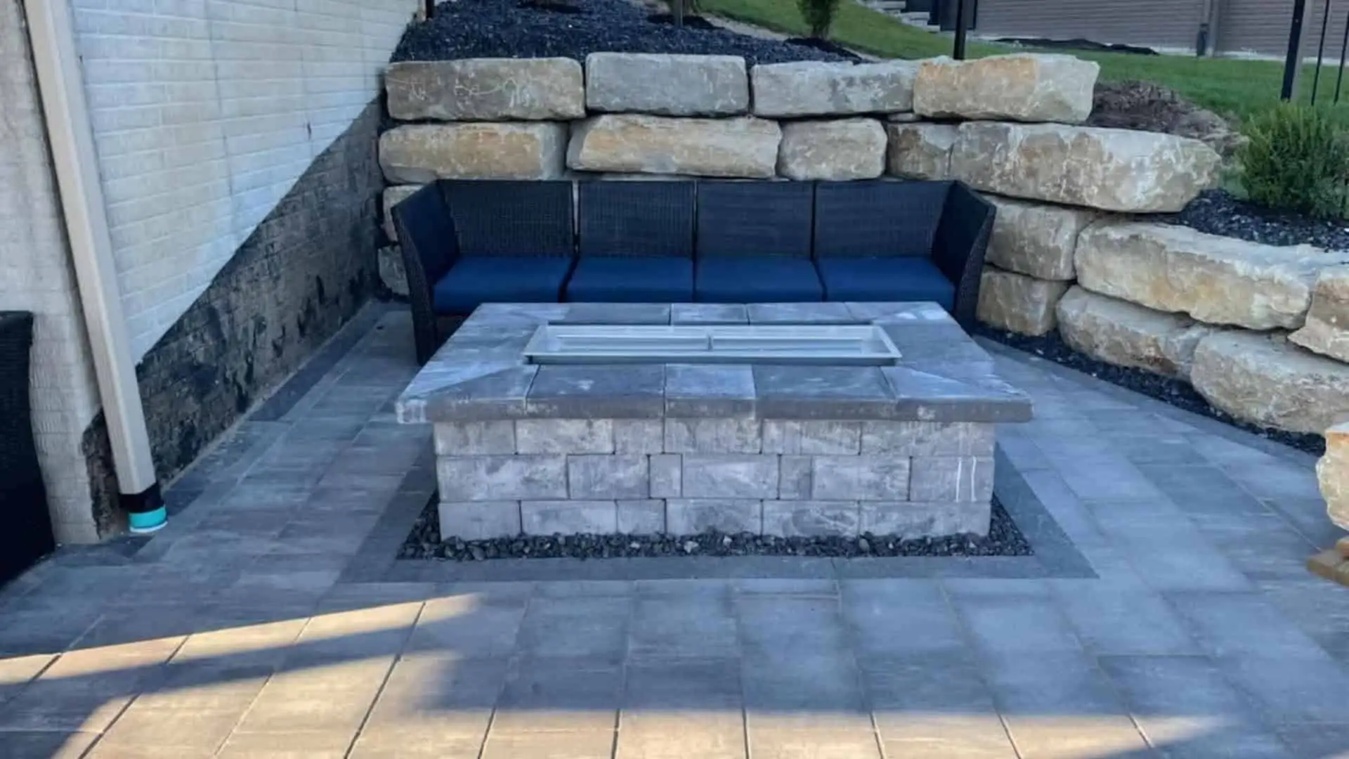 Backyard Stone Firepit
