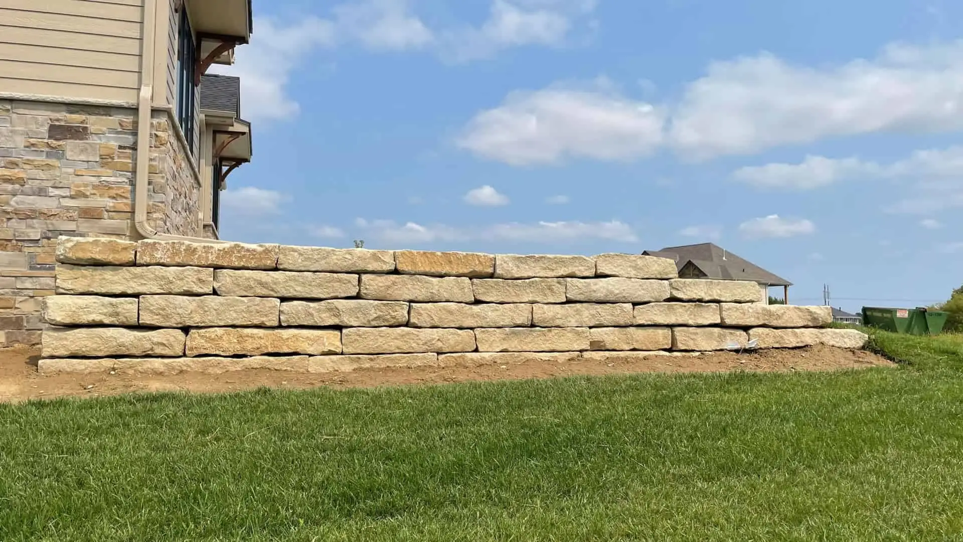Beautiful Large Stone Retaining Wall