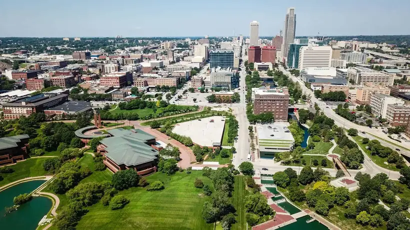 Map of the Omaha metro towns Michalski Lawn & Landscape serves