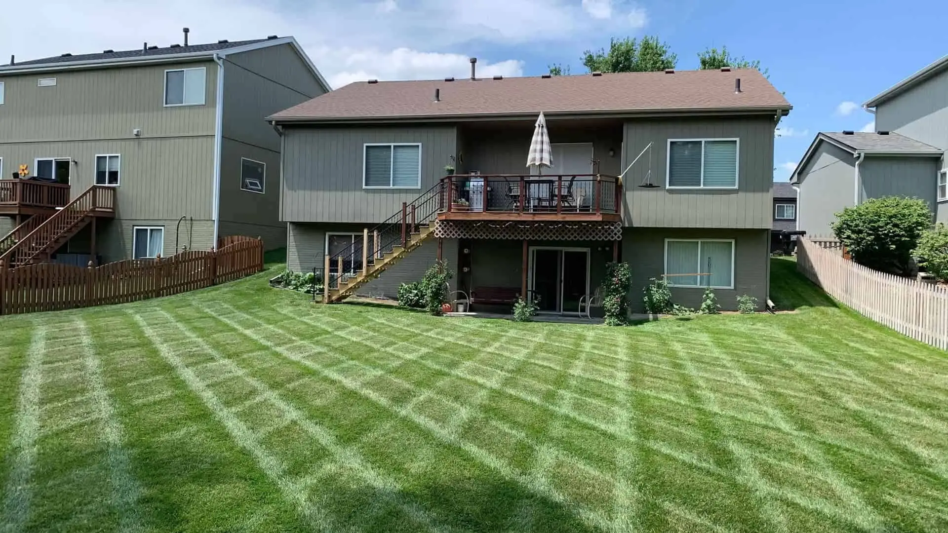 Plaid Mowing Lines